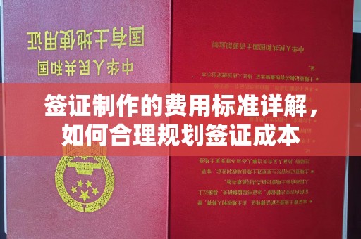 新密签证制作的费用标准详解，如何合理规划签证成本